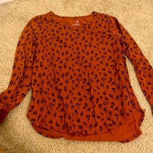 cheetah print long sleeve (not used)!